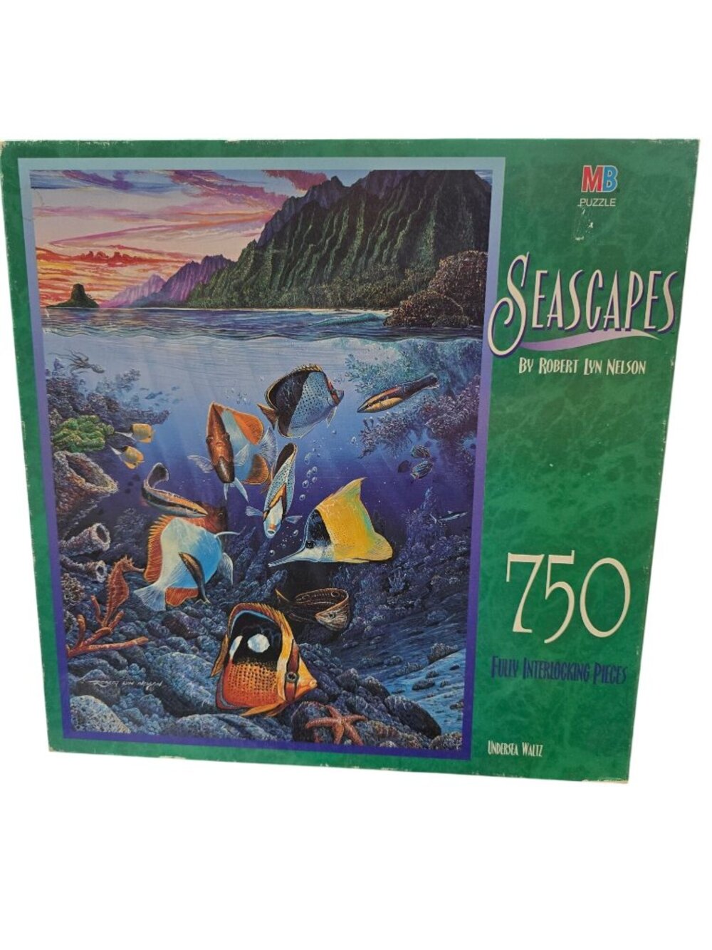 Undersea Waltz Seascape 750 Piece Jigsaw Puzzle MB Robert Lyn Nelson Sealed